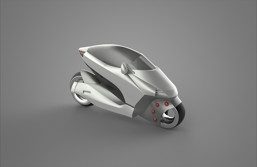 未來城市概念型代步車 穿梭于涼巷的科技美學(xué)